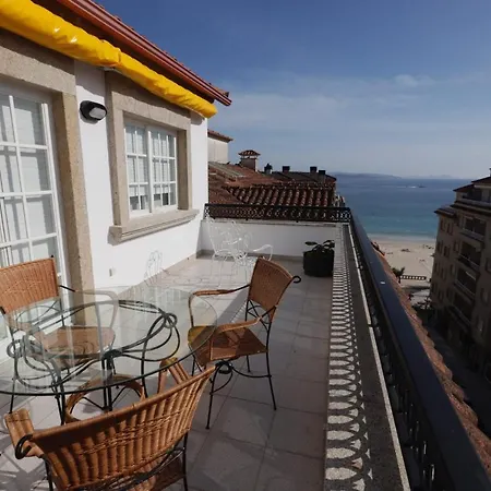 Appartement Desconectaengalicia Atico Vidal Rocha, Terraza Y Vistas à Sanxenxo Extérieur photo